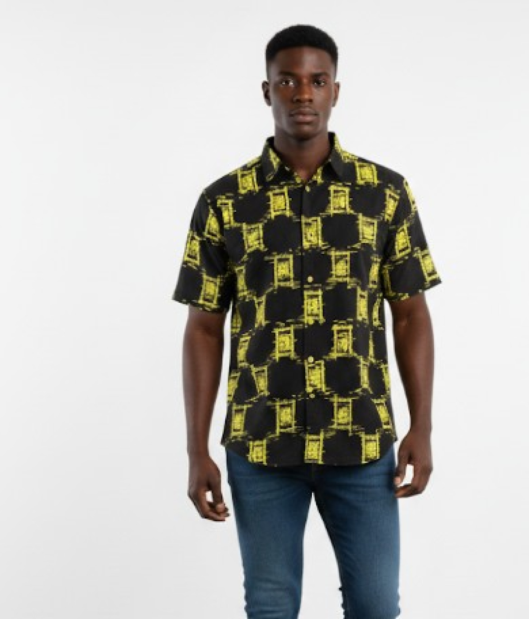  Short-Sleeve Button-Up Shirt