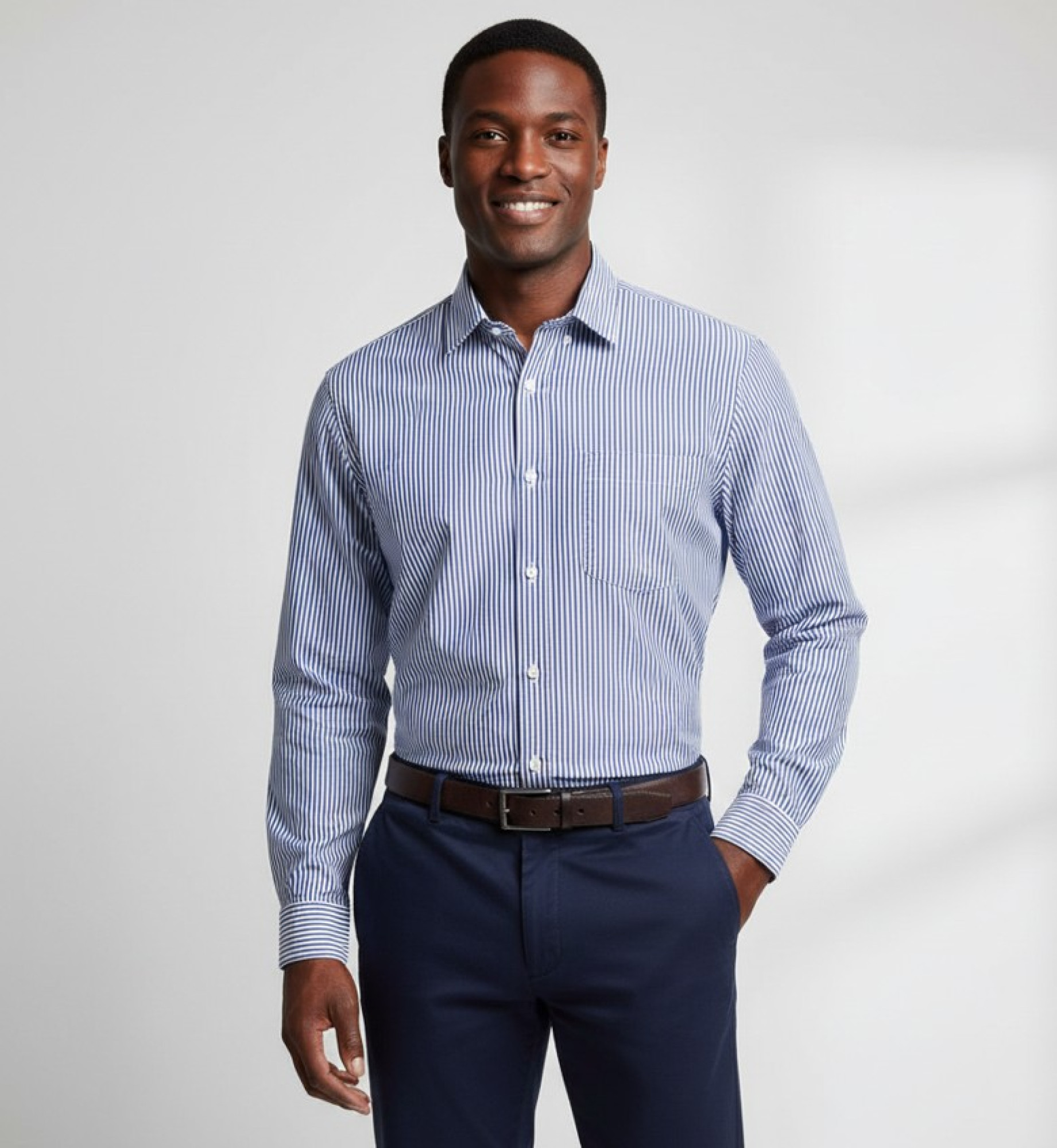 Blue stripe shirt