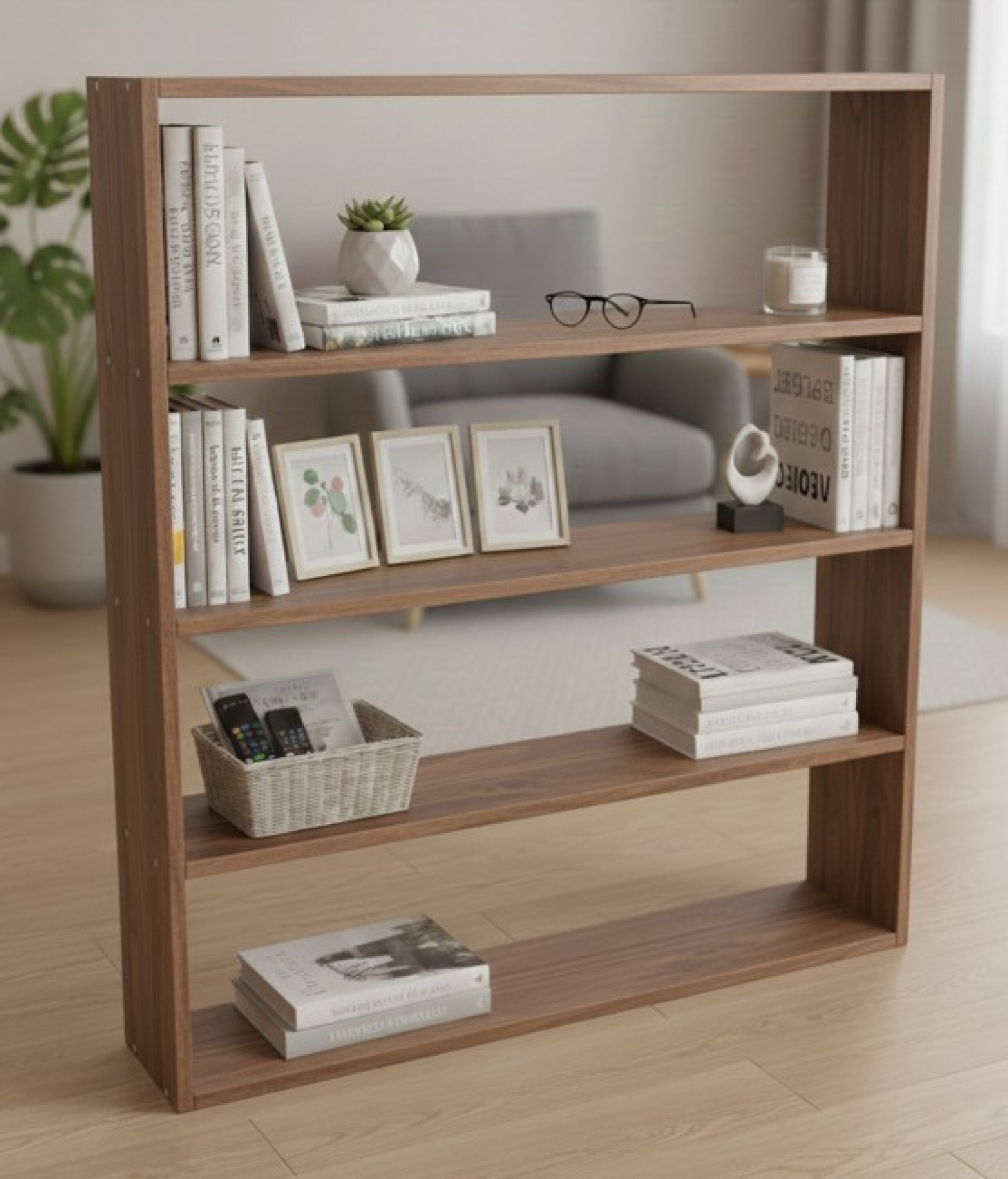 Aether Open-Back Room Divider and Bookshelf