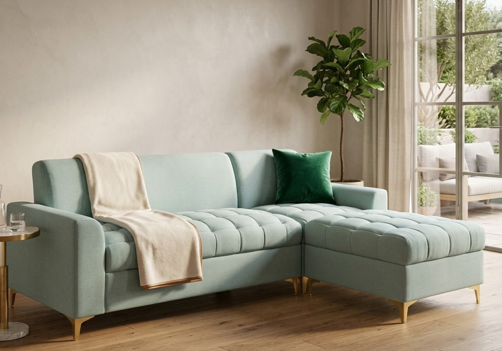 Urban Luxe L-Shape Sofa